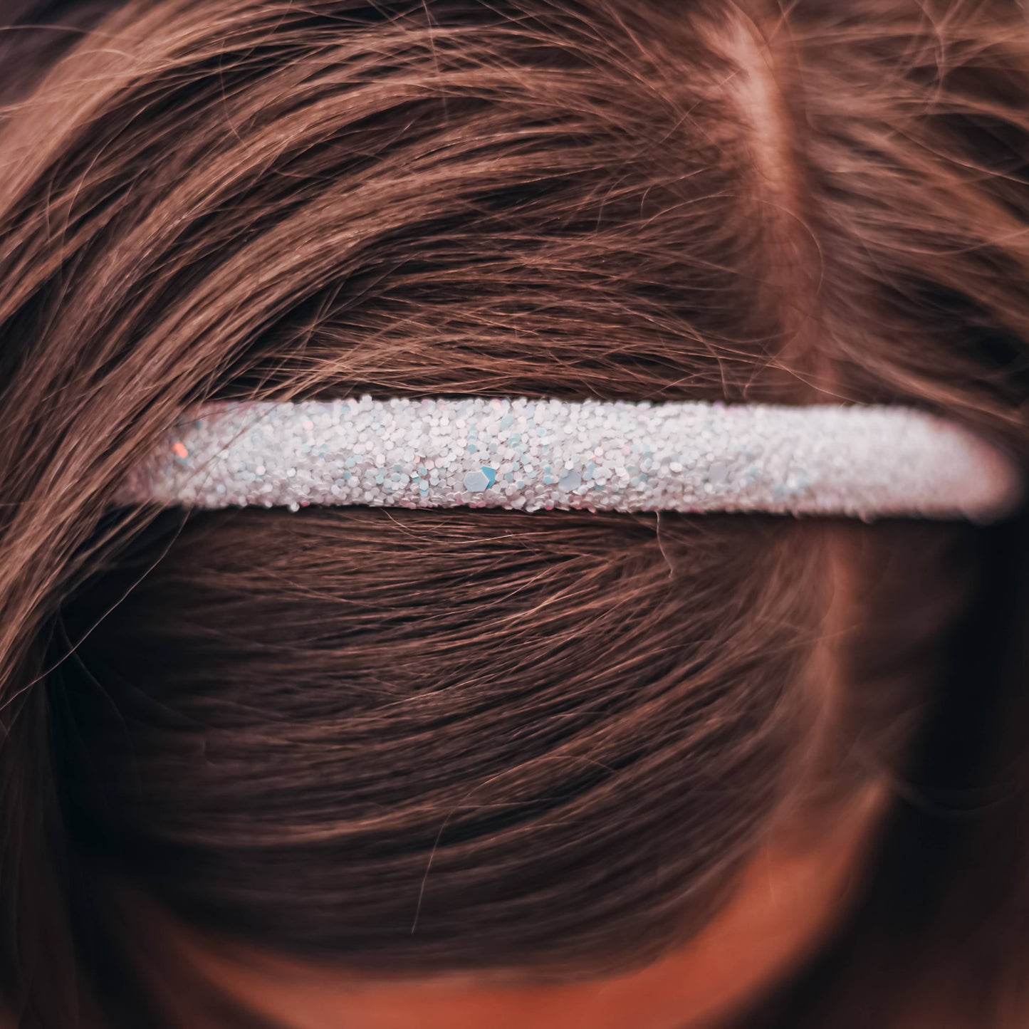 Glitter Headband - Thin Hairbands for Kids: Black