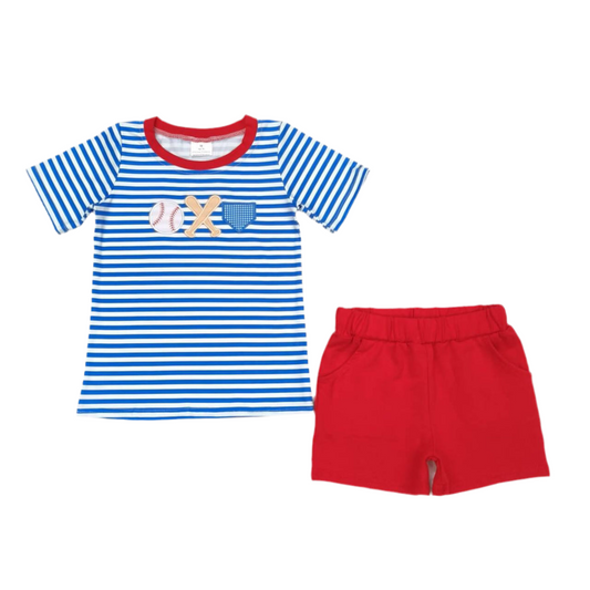 Boys Baseball Short Set