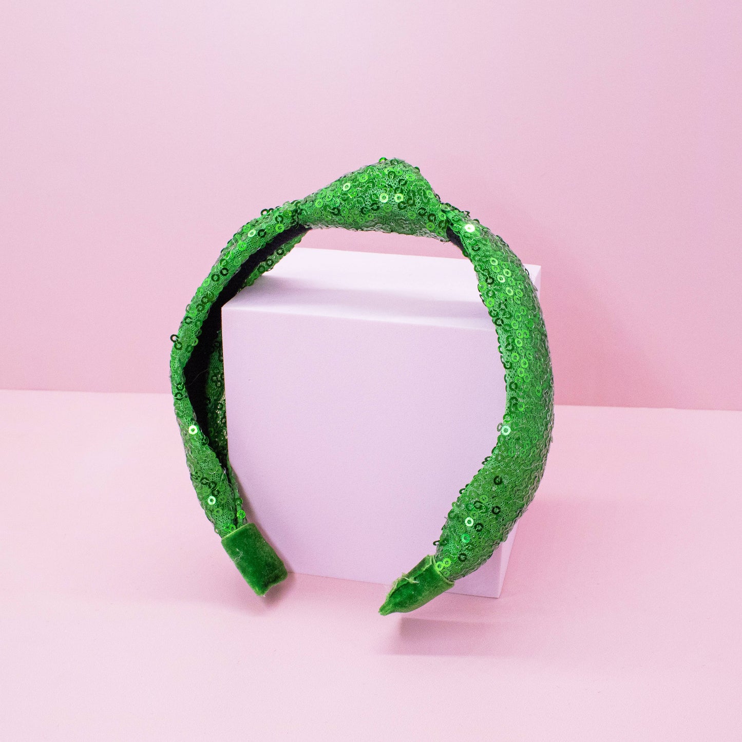 Sequin Knot Headband - Valentine's, Christmas, St. Patrick's: Red