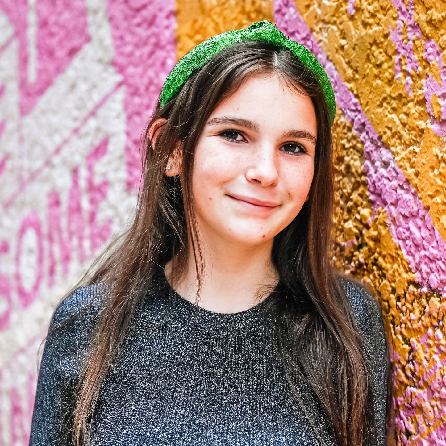 Sequin Knot Headband - Valentine's, Christmas, St. Patrick's: Red