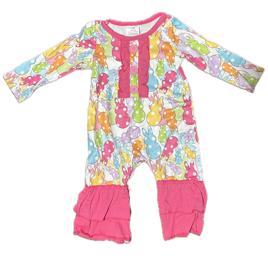 Girls Peep Romper