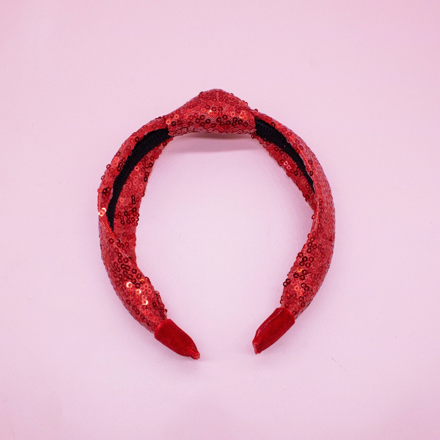 Sequin Knot Headband - Valentine's, Christmas, St. Patrick's: Red
